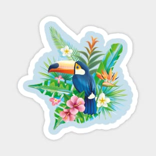 Tropical Toucan Paradise: Vibrant Feathers Magnet