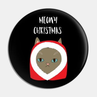 Cute santa cat Pin