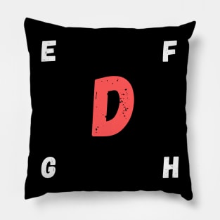 letter D Pillow