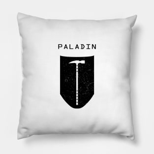 Paladin - Dark on Light Pillow