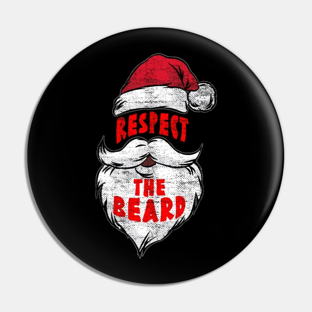 Christmas-Respect The Beard Pin by AlphaDistributors