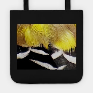 Feathers of a American Goldfinch Tote