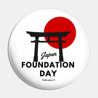 Japan National Foundation Day February 11 Pin