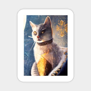 Golden armor knight cat: Queen Magnet