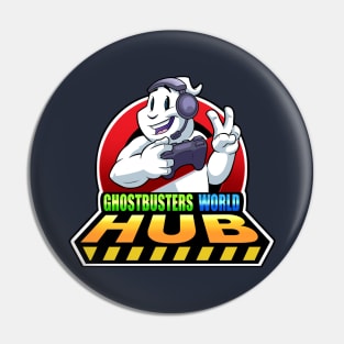 Ghostbusters World Hub Logo with Text Pin