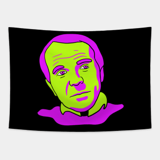 Deleuze 80s Colors - Funny French Philosophy Meme Tapestry