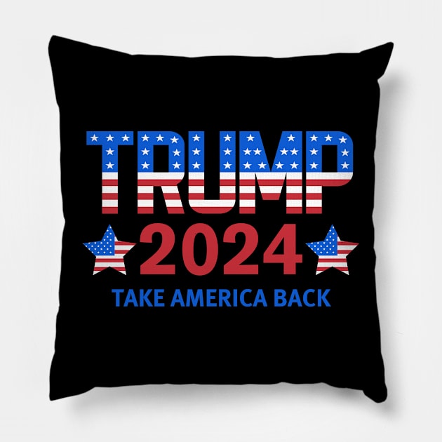 Trump 2024 Pillow by Xtian Dela ✅