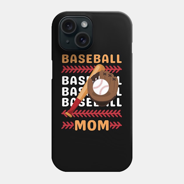 Best Baseball Mom Gift for Baseball Mother mommy mama Phone Case by BoogieCreates