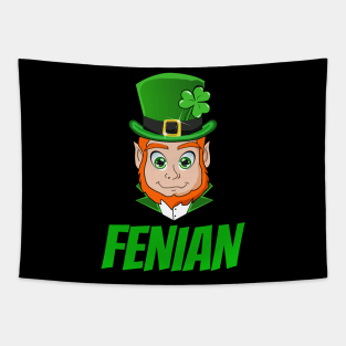 Funny Saint Patricks Day Leprechaun Fenian Rebel Tapestry