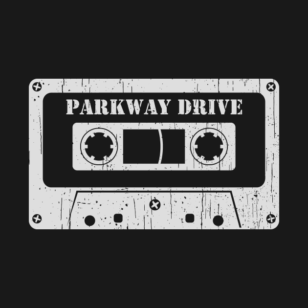 Parkway Drive - Vintage Cassette White by FeelgoodShirt