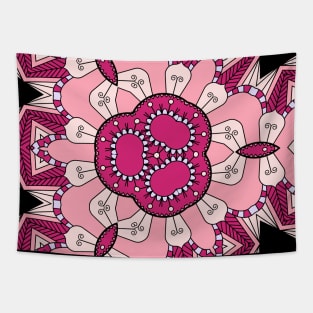 Kaleidoscope of Pink Pastel Mandala Tapestry