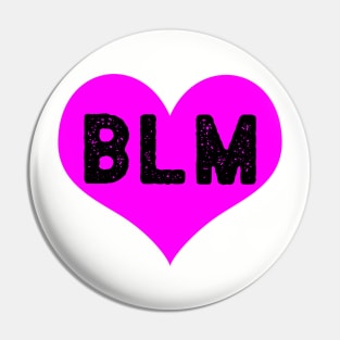 BLM - Black Lives Matter Hot Pink Heart Pin