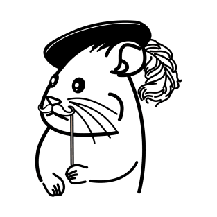 Hamster with Mustache T-Shirt