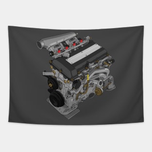 SR20 Blacktop Tapestry