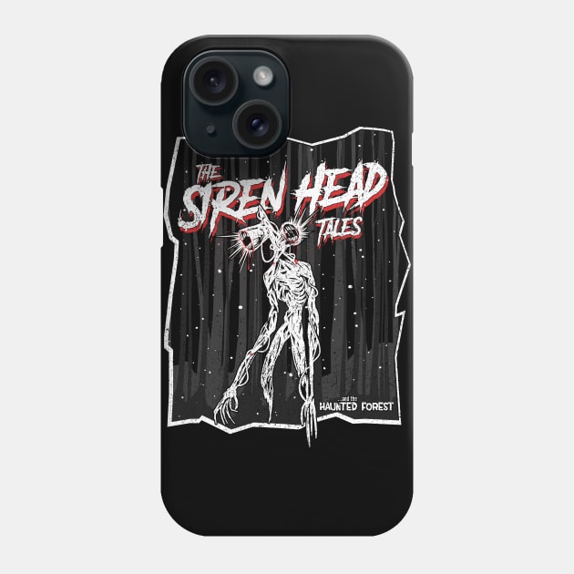 Scary Siren Head tales dark forest meme Phone Case by opippi