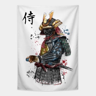 Samurai Watercolor Tapestry