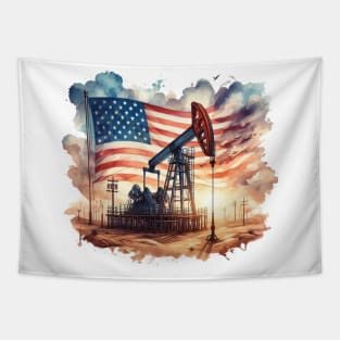 Oil Rig Tapestry