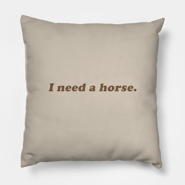 I need a horse Pillow by beunstoppable