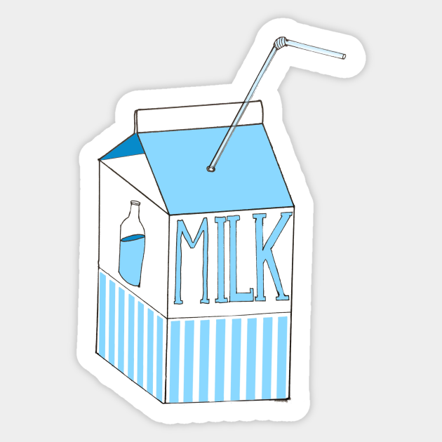 Milk Box - Milk - Sticker | TeePublic