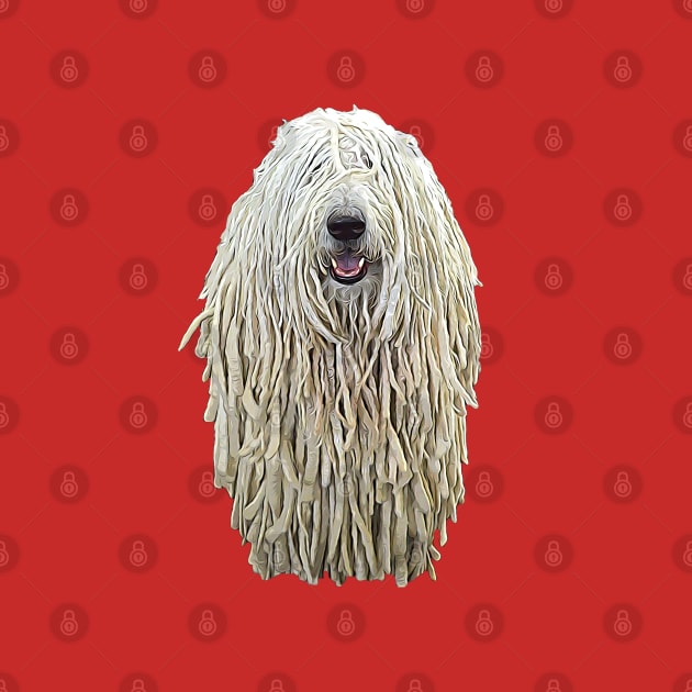 Komondor Dog Dreadlocks by ElegantCat