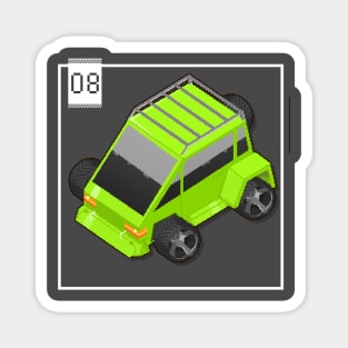 08 - Pixel Cars - Little 4x4 Magnet