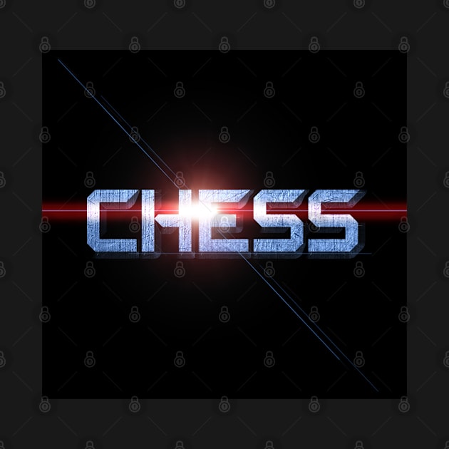 Cool Chess Design - Silver by The Black Panther