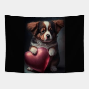 Valentine Puppy 1 Tapestry