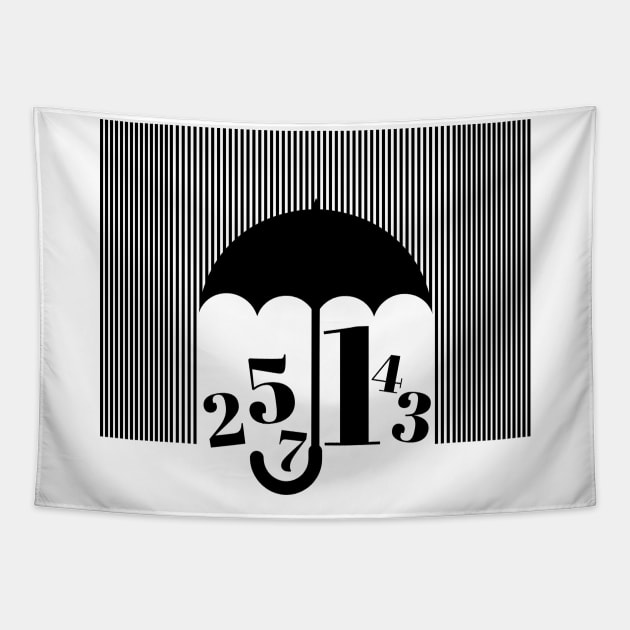 Umbrella Academy Number Tapestry by TEEWEB