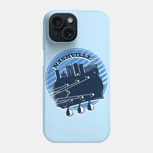 Vintage Nashville Skyline on Guitar Headstock Phone Case