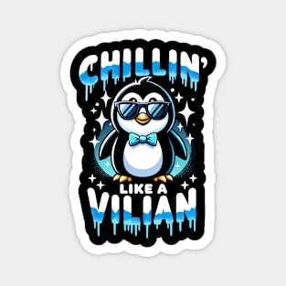 Cool Penguin Cute Funny Design Magnet