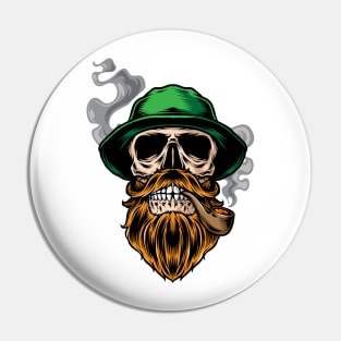 st patrick skull Pin