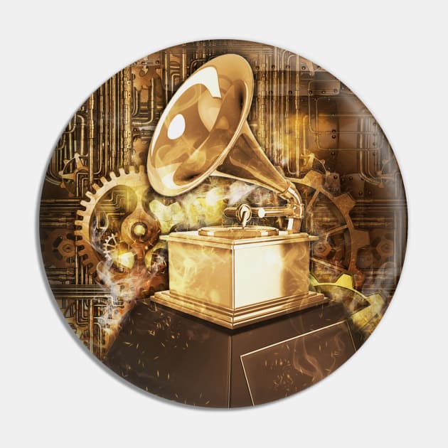 Grammy steampunk Pin by Durro