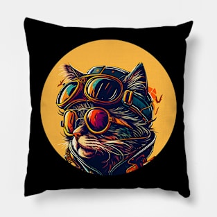 Cat Cool Colorful - Cat Lover Funny Pillow