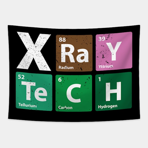 Radiology CT tech - Rad Technologist X-ray Periodic table Tapestry by tmuzaa