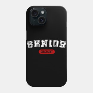 Senior Discount - Fun Vintage College Typography Phone Case