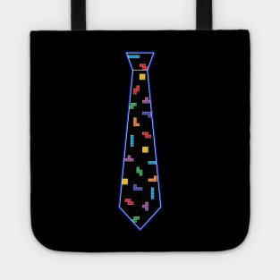 Tetris Tie Tee- Blue Tote