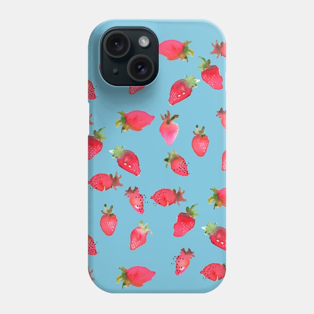 Strawberry field Phone Case by LaBellaCiambella