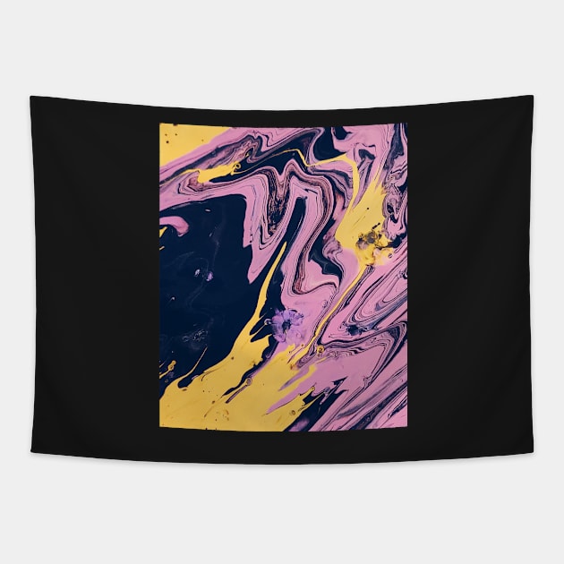 Yellows abstract cover Tapestry by Misfit04
