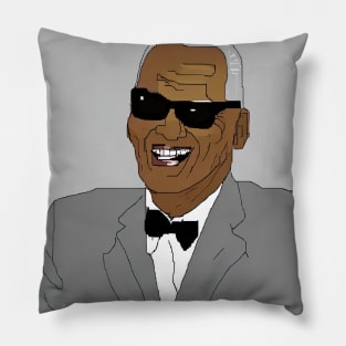 Ray Charles Drawn in MS Dos paint Pillow