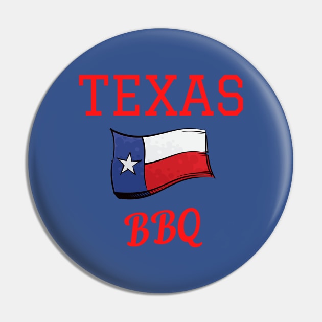 Texas BBQ Shirt Pin by TeesByTay
