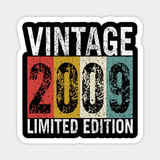 14 Years Old Vintage 2009 Limited Edition 14th Birthday gift Magnet