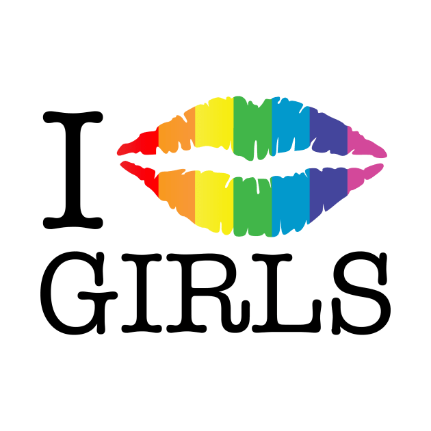 i kiss girls rainbow lips by chromatosis