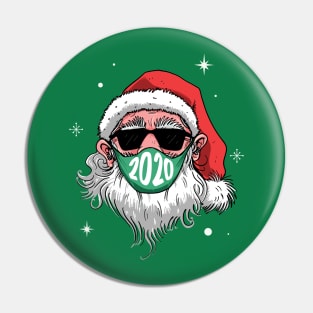 Santa Claus in facemask 2020 Pin