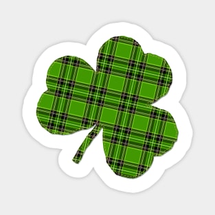 St Patrick's Day Irish Green Flannel Shamrock Magnet