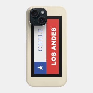 Los Andes City in Chilean Flag Phone Case