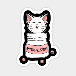 Cute Cat Kitten Antidepressant Apparel to Forensic Detective Magnet