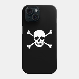 Pixelated Skull and Crossbones Phone Case