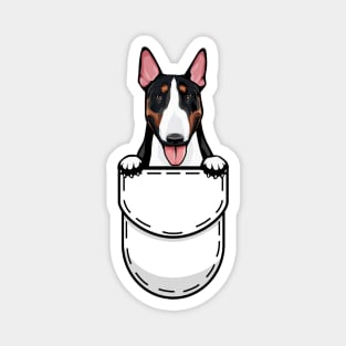 Funny Bull Terrier Pocket Dog Magnet
