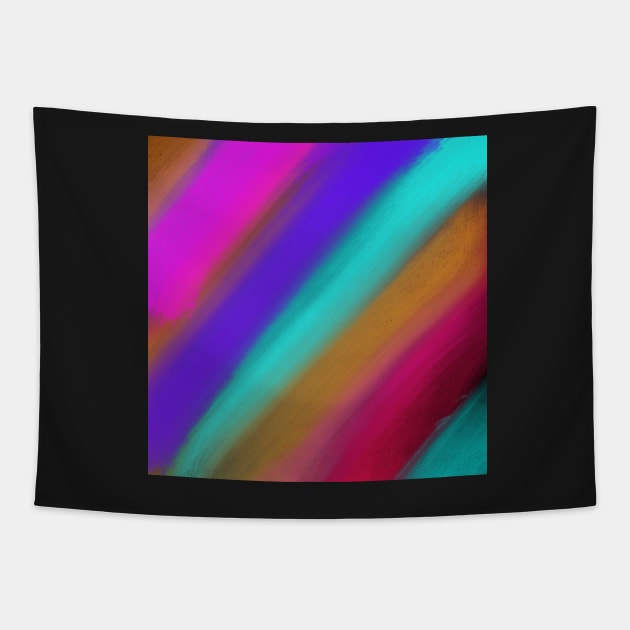 Watercolor stripes abstract Tapestry by Grafititee