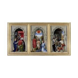 Altar of Saint John (1455) by Rogier Van der Weyden T-Shirt